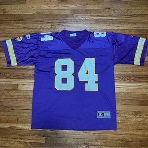 Vintage Randy Moss Minnesota Vikings Reebok Jersey 84 Size Youth XL 18/20